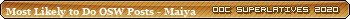 2020MostLikelytoDoOSWPosts-Maiya.png