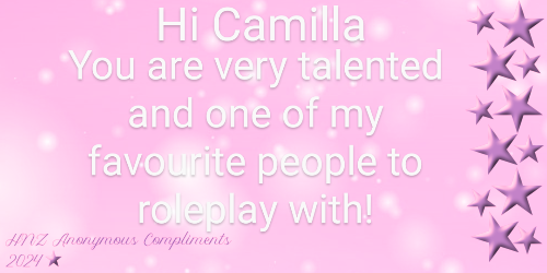 Anonymous Compliment for Camilla